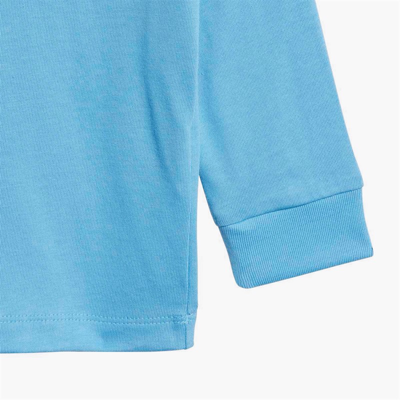 adidas Originals Infant Boys Long Sleeve T-Shirt Light Blue