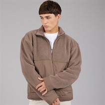 adidas Originals Mens Premium Essentials Polar Full Zip Fleece Earth Strata