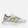 adidas Originals Kids Retropy F2 Trainers Core White/Semi Solar Green/Active Purple