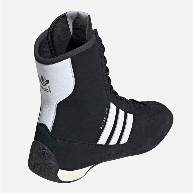 adidas Originals Womens Rasant Mid Trainers Core Black/Cloud White/Off White