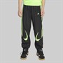 adidas Originals Junior Teamgeist Track Pants Black/Signal Green