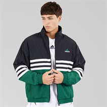 adidas Originals Mens Archive Track Top Black/Collegiate Green