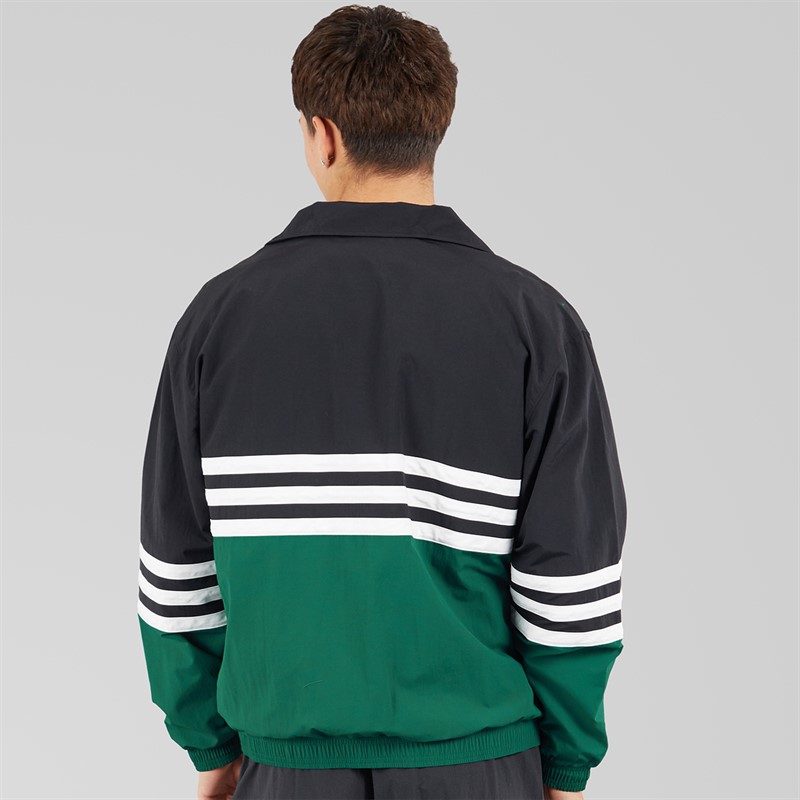 adidas Originals Mens Archive Track Top Black/Collegiate Green