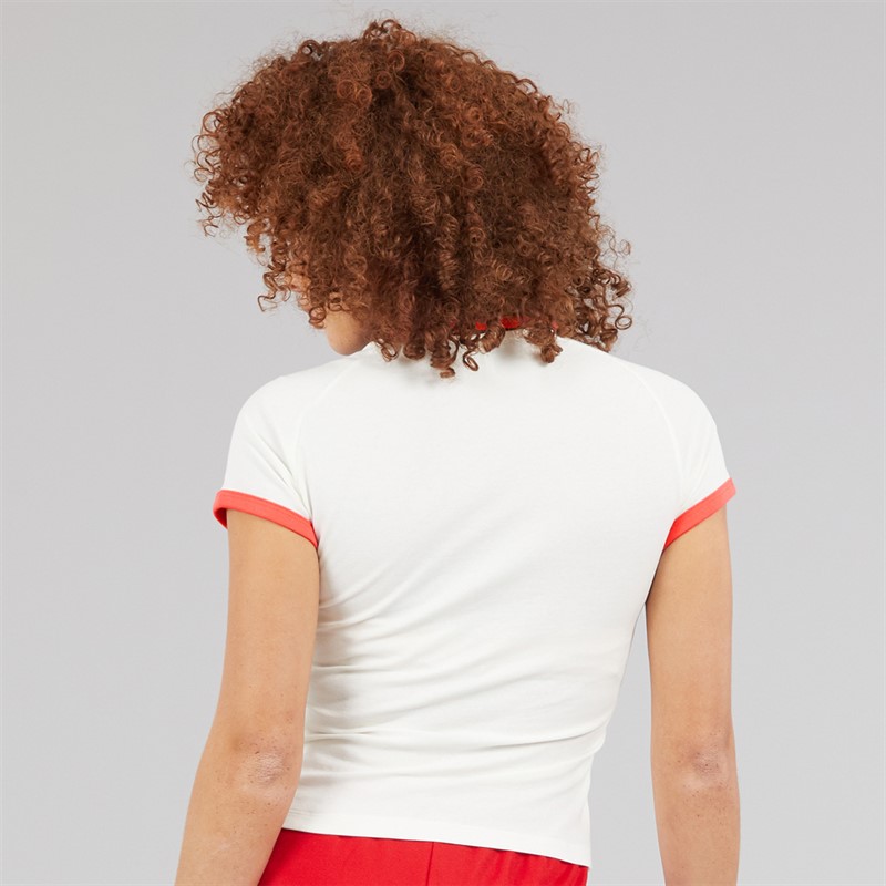 adidas Originals Womens Polo Shirt Off White