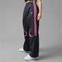adidas Originals Womens Adicolour Teamgeist Oversized Woven Track Pants Black/Semi Lucid Fuchsia