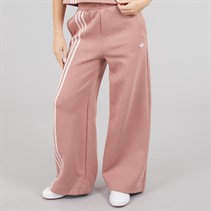 adidas Originals Womens Off Placed 3-Stripes Wide Leg Joggers Warm Clay
