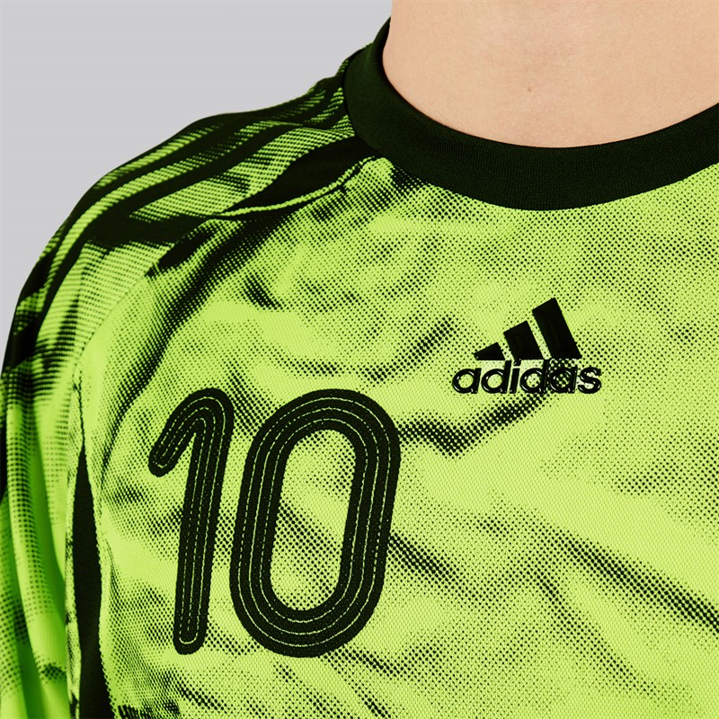 adidas Originals Mens Adilenium Season 4 Teamgeist Printed Jersey Pulse Lime