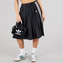 adidas Originals Womens Ribbon Pleated Maxi Skirt Black