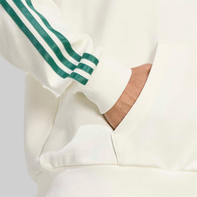 adidas Originals Mens FIGC Italy Trefoil Hoodie Off White