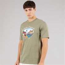 adidas Originals Mens Berlin Paint Graphic T-Shirt Silver Pebble