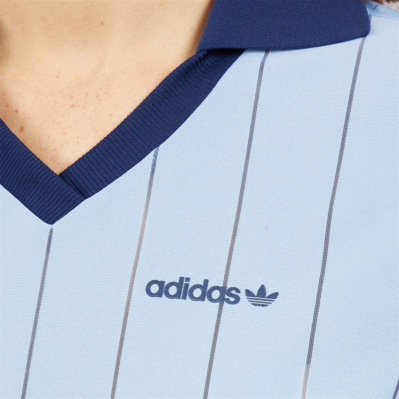 adidas Originals Womens X Liberty London Tonal Jersey Dress Ambient Sky/Chalk White