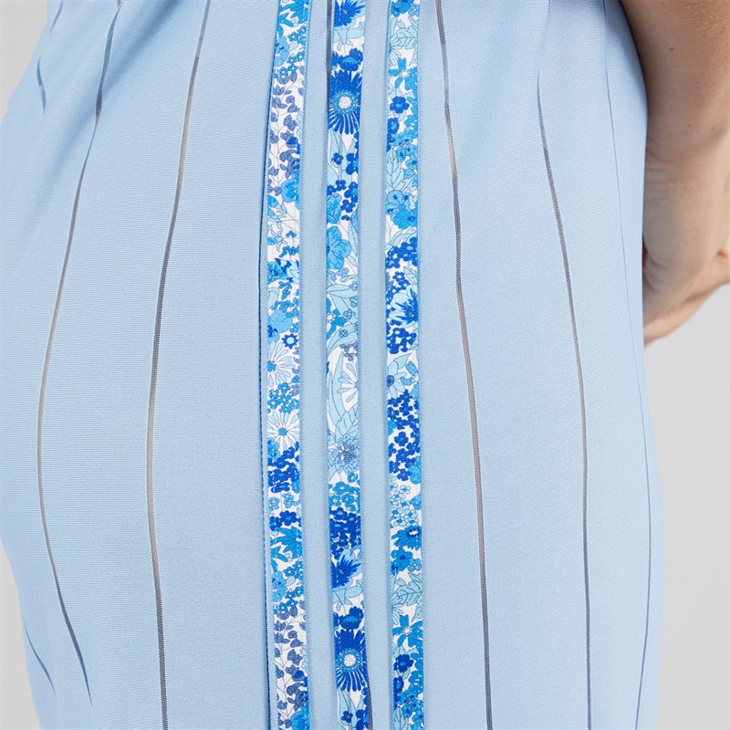 adidas Originals Womens X Liberty London Tonal Jersey Dress Ambient Sky/Chalk White