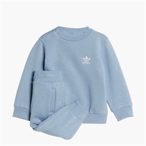 adidas Originals Infant Trefoil Logo Sweatshirt And Joggers Set Tactile Blue