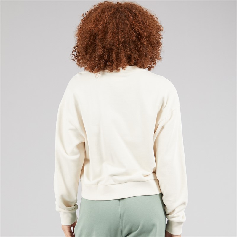 adidas Originals Womens Snake Trefoil Sweatshirt Wonder White