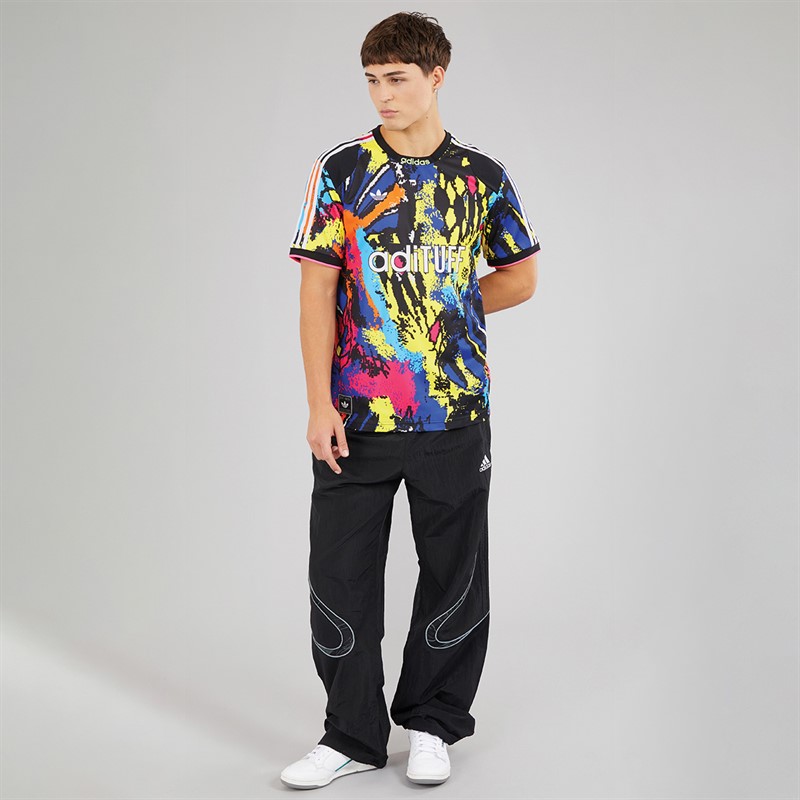 adidas Originals Mens Archive All Over Print Jersey Multicolor/Bright Yellow