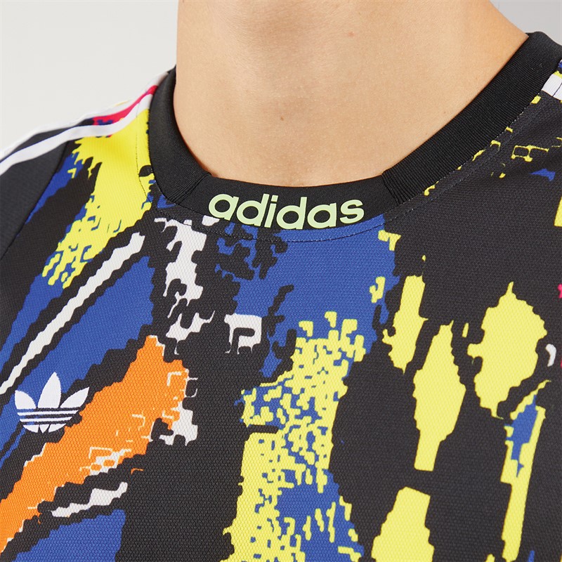 adidas Originals Mens Archive All Over Print Jersey Multicolor/Bright Yellow