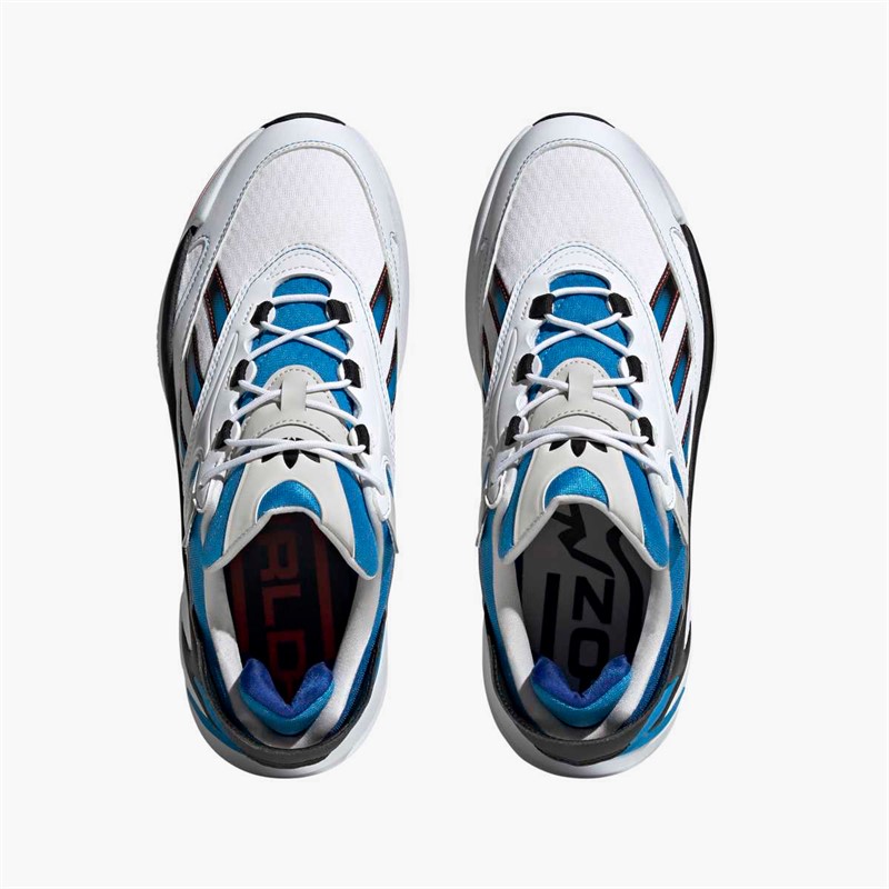 adidas Originals Mens Ozmorph Trainers Cloud White/Bright Blue/Core Black
