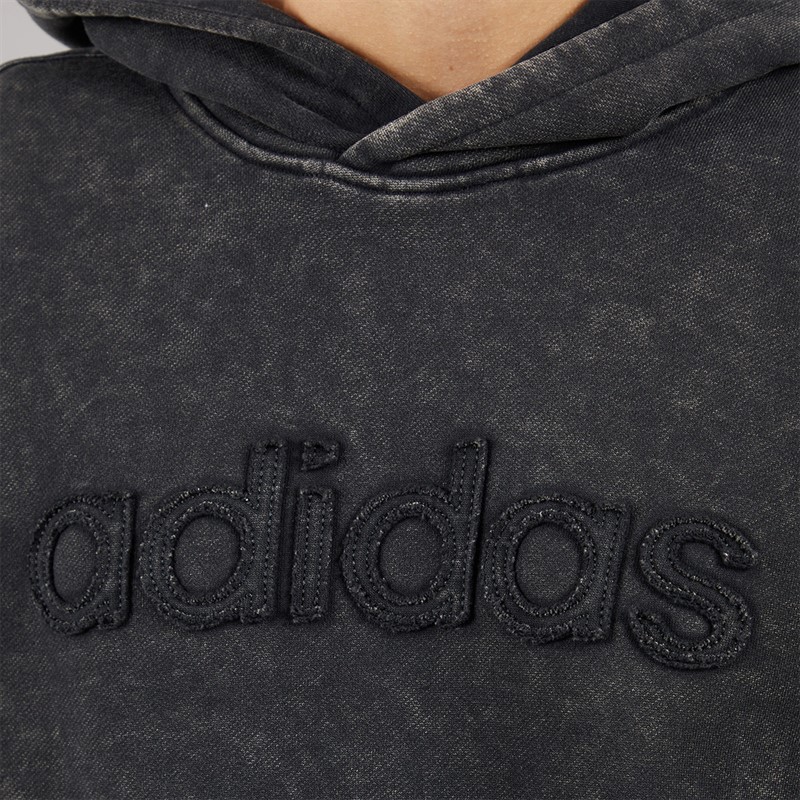 adidas Originals Mens Washed Hoodie Black