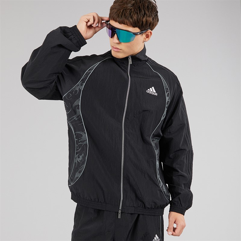 adidas Originals Mens Adilenium Season 4 Teamgeist Track Top Black
