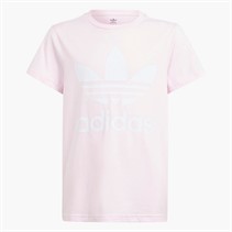 adidas Originals Junior Adicolor Trefoil Logo T-Shirt Clear Pink
