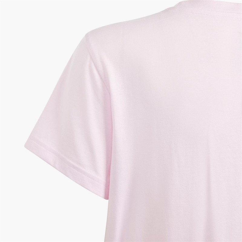 adidas Originals Junior Adicolor Trefoil Logo T-Shirt Clear Pink