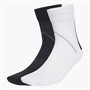 adidas Originals Mens Techy Two Pack Crew Socks White/Black
