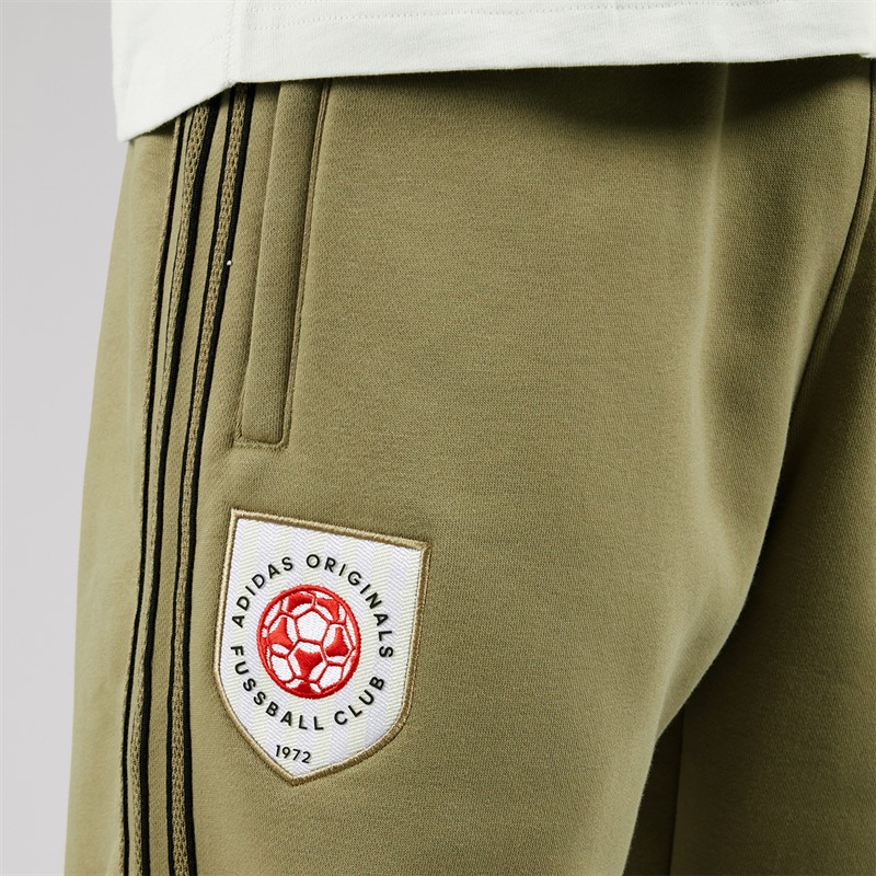 adidas Originals Mens Mesh Stripe Joggers Orbit Green