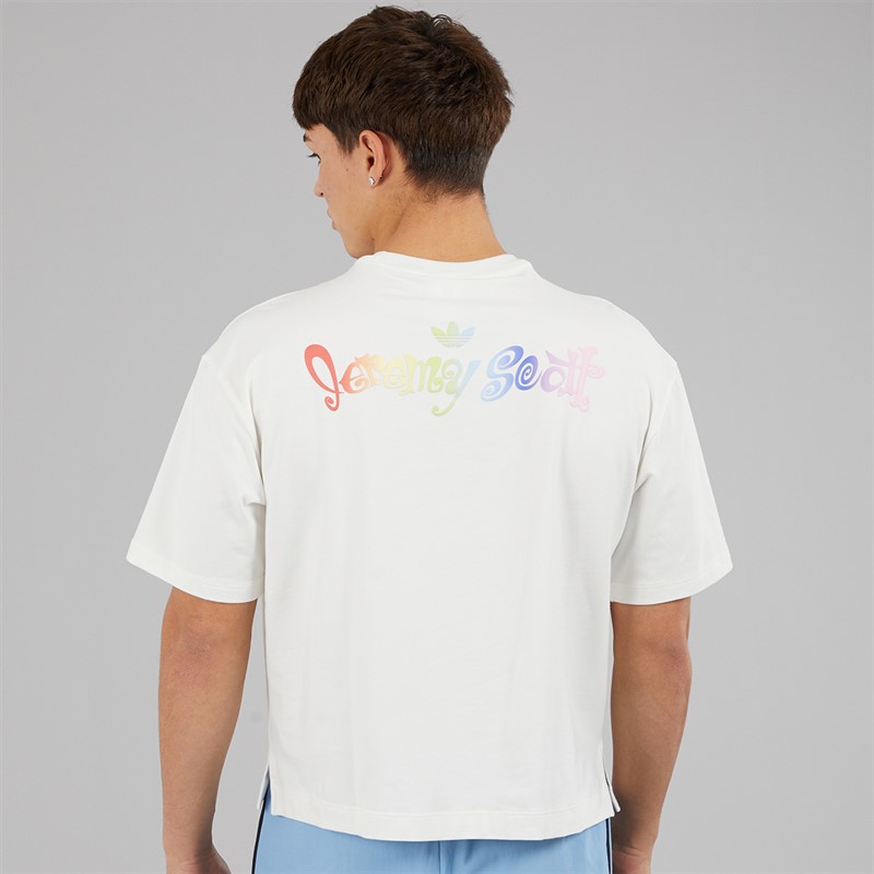 adidas Originals Mens adidas X Jeremy Scott Graphic T-Shirt Cloud White