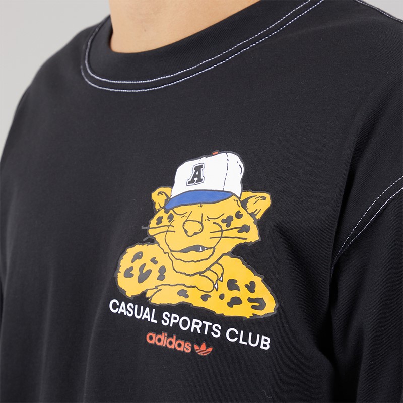 adidas Originals Mens Wabash Oversized T-Shirt Black