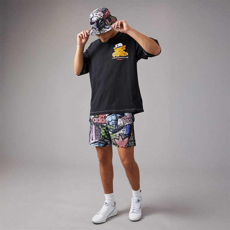 adidas Originals Mens Wabash Oversized T-Shirt Black