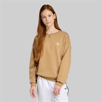 adidas Originals Junior Girls Trefoil Logo Boyfriend Fit Sweatshirt Cardboard