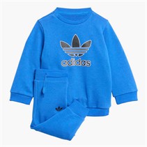 adidas Originals Infant Boys Trefoil Logo Sweatshirt And Joggers Set Blue/Black