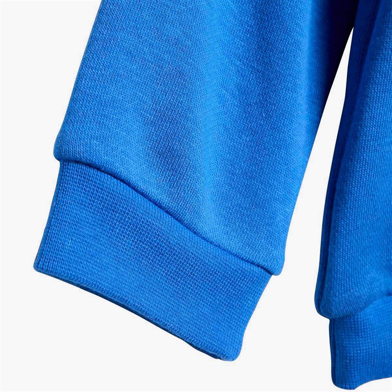 adidas Originals Infant Boys Trefoil Logo Sweatshirt And Joggers Set Blue/Black