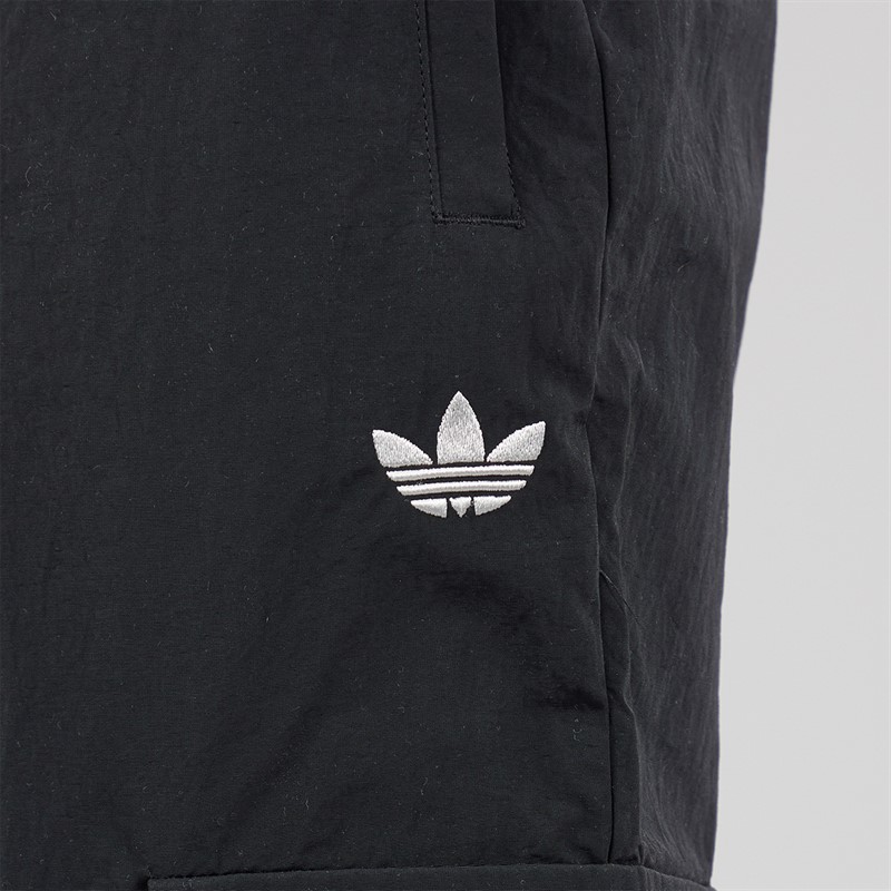 adidas Originals Mens Front Stripes Woven Cargo Pants Black