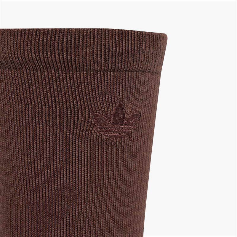 adidas Originals Mens Two Toned Two Pack Crew Socks Stone Khaki/Auburn