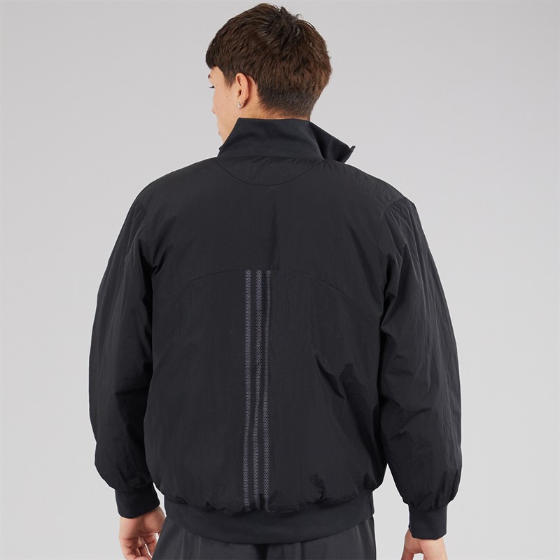 adidas Originals Mens Trefoil Oversized Hylon Bomber Jacket Black