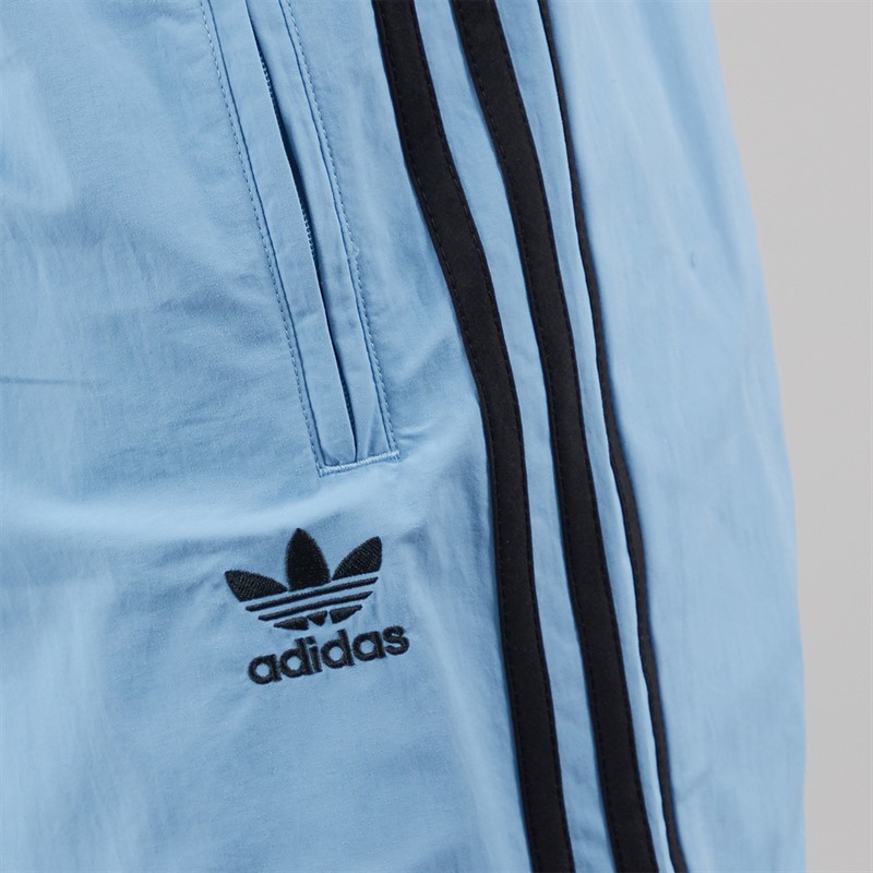 adidas Originals Mens Adicolor Trefoil Firebird Woven Track Pants Ash Blue/Black