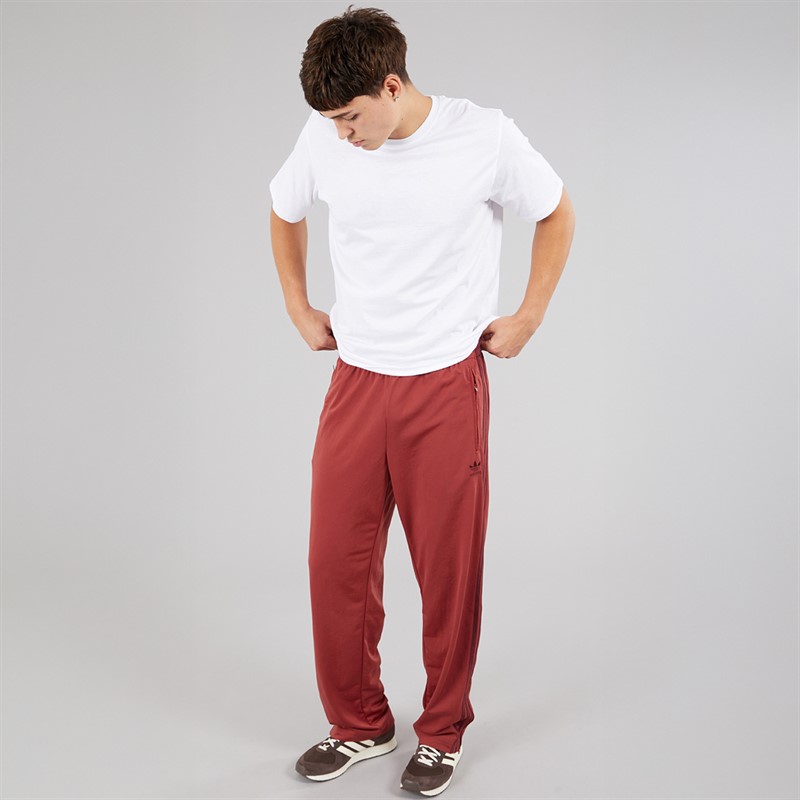 adidas Originals Mens Adicolor Classics Trefoil Firebird Track Pants Preloved Ruby