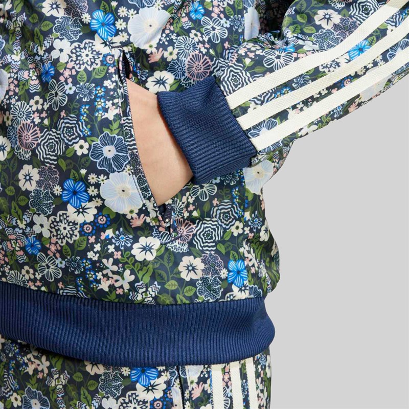 adidas Originals Junior X Liberty London Firebird Track Top Night Indigo/Multicolor