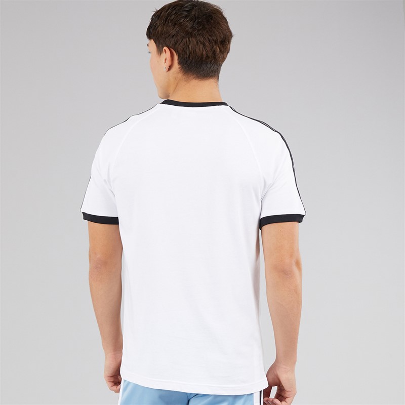 adidas Originals Mens Adicolor Classics 3-Stripes T-Shirt White