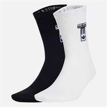 adidas Originals Mens Adibreak Two Pack Crew Socks White/Black