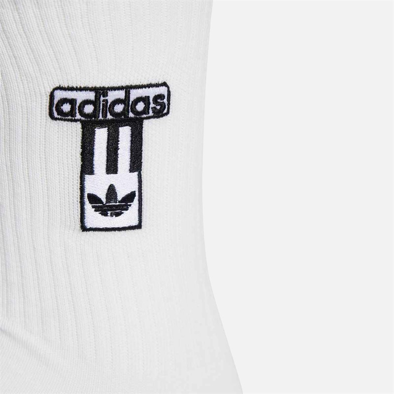 adidas Originals Mens Adibreak Two Pack Crew Socks White/Black