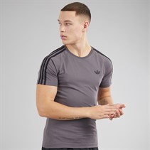 adidas Originals Mens Adicolor Trefoil T-Shirt Grey Strata/Black