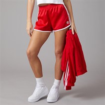 adidas Originals Womens Adicolor 3-Stripes Sprinter Shorts Better Scarlet