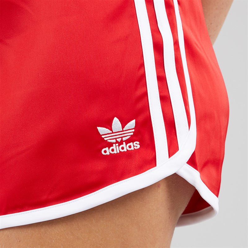 adidas Originals Womens Adicolor 3-Stripes Sprinter Shorts Better Scarlet