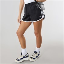 adidas Originals Womens Adicolor 3-Stripes Sprinter Shorts Black