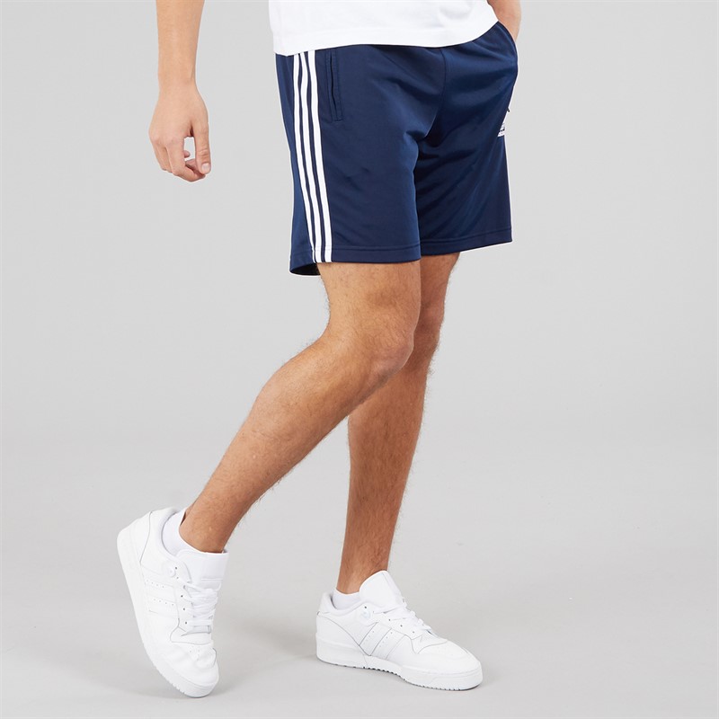 adidas Originals Mens Adicolor Trefoil Firebird Shorts Night Indigo/White