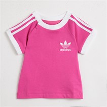 adidas Originals Infant Adicolor 3-Stripes T-Shirt Semi Lucid Fushia