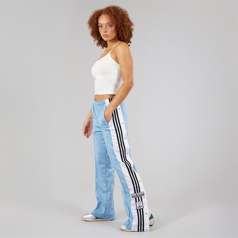 adidas Originals Womens Adibreak 3-Stripes Popper Track Pants Ash Blue/Black