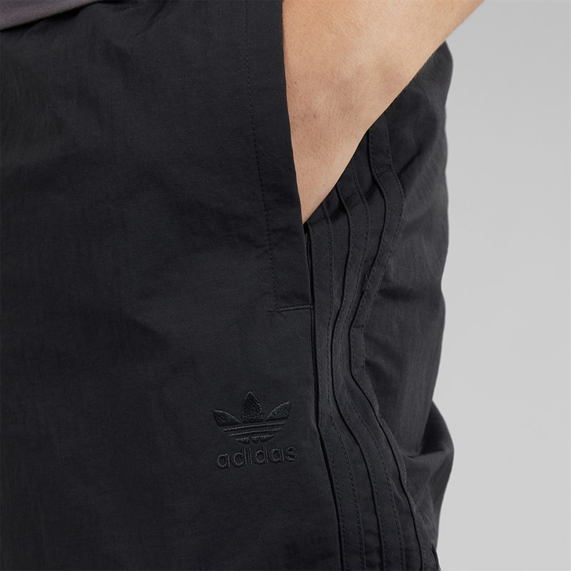 adidas Originals Mens Adicolor Classics 3-Stripes Cargo Trousers Black/Black